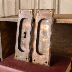 #49912 - Antique&nbsp;Yale&nbsp;&&nbsp;Towne&nbsp;Pocket&nbsp;Door&nbsp;Pulls&nbsp;image