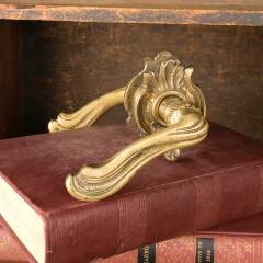 #50053 - Salvaged&nbsp;Ornate&nbsp;Brass&nbsp;Door&nbsp;Lever&nbsp;Handles&nbsp;image
