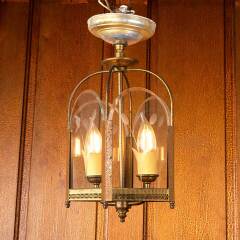 #50056 - Vintage&nbsp;2&nbsp;Bulb&nbsp;Cut&nbsp;Glass&nbsp;Light&nbsp;Fixture&nbsp;image