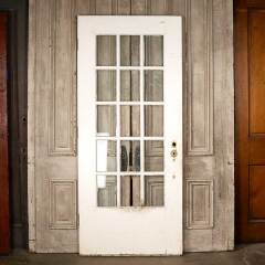 #50088 - 36x83&nbsp;Antique&nbsp;15&nbsp;Lite&nbsp;French&nbsp;Entry&nbsp;Door&nbsp;image