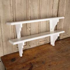 #50174 - Painted&nbsp;Wood&nbsp;Two&nbsp;Tier&nbsp;Wall&nbsp;Mount&nbsp;Shelf&nbsp;image