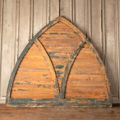 #50237 - Antique&nbsp;Pointed&nbsp;Arch&nbsp;Louvered&nbsp;Wood&nbsp;Vent&nbsp;image