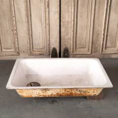 #50496 - Antique&nbsp;Cast&nbsp;Iron&nbsp;Porcelain&nbsp;Enameled&nbsp;Sink&nbsp;image