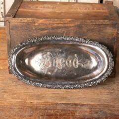 #50539 - Antique&nbsp;Silverplate&nbsp;Engraved&nbsp;Bread&nbsp;Plate&nbsp;image