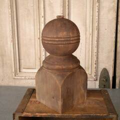 #50598 - Antique&nbsp;Wood&nbsp;Staircase&nbsp;Newel&nbsp;Post&nbsp;Finial&nbsp;image