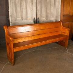 #50892 - Salvaged&nbsp;Antique&nbsp;Wood&nbsp;Church&nbsp;Pew&nbsp;Bench&nbsp;image