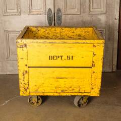 #50913 - Antique&nbsp;Rolling&nbsp;Industrial&nbsp;Factory&nbsp;Cart&nbsp;image