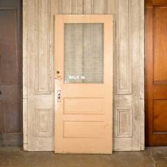 #50928 - 34x82&nbsp;Antique&nbsp;Privacy&nbsp;Glass&nbsp;Half-Lite&nbsp;Door&nbsp;image
