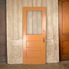 #50929 - 31x79&nbsp;Antique&nbsp;Privacy&nbsp;Glass&nbsp;Half-Lite&nbsp;Door&nbsp;image