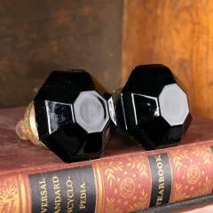 #50985 - Antique&nbsp;Purple&nbsp;Glass&nbsp;&&nbsp;Brass&nbsp;Furniture&nbsp;Knobs&nbsp;image