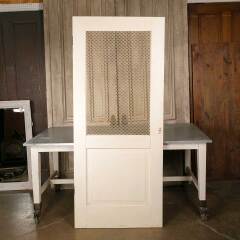 #51052 - 34x79&nbsp;Wood&nbsp;Door&nbsp;w/&nbsp;Metal&nbsp;Wire&nbsp;Screen&nbsp;Panel&nbsp;image