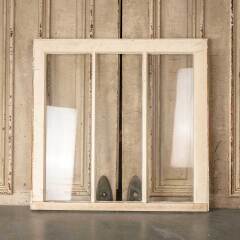#51122 - 30x30&nbsp;Antique&nbsp;Divided&nbsp;3&nbsp;Lite&nbsp;Wood&nbsp;Window&nbsp;image