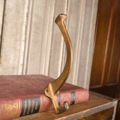 #51186 - Salvaged&nbsp;Large&nbsp;Cast&nbsp;Metal&nbsp;Coat&nbsp;&&nbsp;Hat&nbsp;Hook&nbsp;image