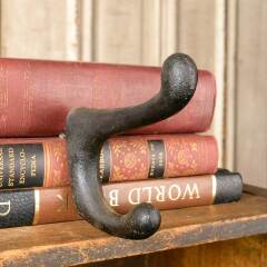 #51188 - Salvaged&nbsp;Large&nbsp;Cast&nbsp;Iron&nbsp;Coat&nbsp;&&nbsp;Hat&nbsp;Hook&nbsp;image