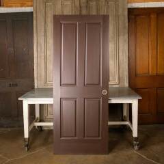 #51261 - 32x81&nbsp;Salvaged&nbsp;4&nbsp;Panel&nbsp;Wood&nbsp;Interior&nbsp;Door&nbsp;image