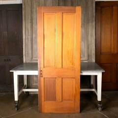 #51288 - 32x80&nbsp;Salvaged&nbsp;Antique&nbsp;4&nbsp;Panel&nbsp;Interior&nbsp;Door&nbsp;image
