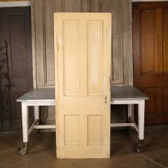 #51289 - 30x78&nbsp;Antique&nbsp;4&nbsp;Panel&nbsp;Wood&nbsp;Interior&nbsp;Door&nbsp;image