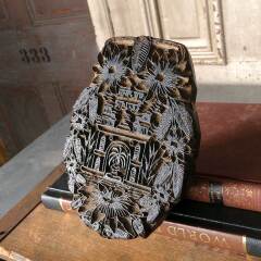 #51455 - Antique&nbsp;Wood&nbsp;&nbsp;Block&nbsp;Textile&nbsp;Stamp&nbsp;image