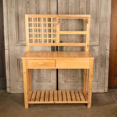 #51635 - Pine&nbsp;Wood&nbsp;Potting&nbsp;Bench&nbsp;Table&nbsp;Workstation&nbsp;image