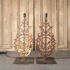 #51754 - Repurposed&nbsp;Iron&nbsp;Widow's&nbsp;Walk&nbsp;Lamps&nbsp;image