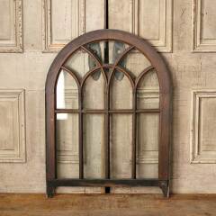 #51832 - 29x39&nbsp;Antique&nbsp;Arched&nbsp;Top&nbsp;Wood&nbsp;Window&nbsp;image
