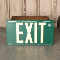 #51913 - 16x9&nbsp;Salvaged&nbsp;Plastic&nbsp;Wall&nbsp;Mount&nbsp;EXIT&nbsp;Sign&nbsp;image