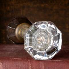 #51965 - Antique&nbsp;Octagonal&nbsp;Glass&nbsp;Doorknobs&nbsp;Hardware&nbsp;image