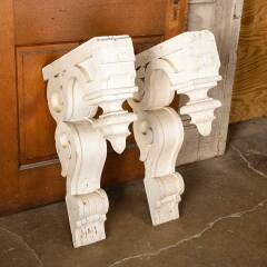 #52000 - Salvaged&nbsp;Antique&nbsp;Wood&nbsp;Corbel&nbsp;Brackets&nbsp;image