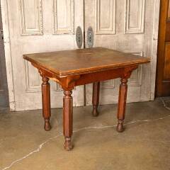 #52231 - Salvaged&nbsp;Antique&nbsp;Oak&nbsp;Kitchen&nbsp;/&nbsp;Parlor&nbsp;Table&nbsp;image
