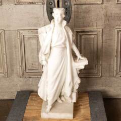 #52245 - Antique&nbsp;Raffaello&nbsp;Romanelli&nbsp;Marble&nbsp;Statue image