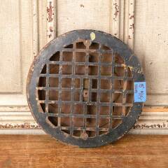 #52643 - Salvaged&nbsp;Antique&nbsp;Round&nbsp;Cast&nbsp;Iron&nbsp;Heat&nbsp;Grate&nbsp;image