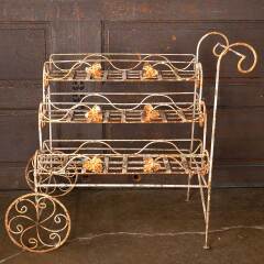 #52691 - Painted&nbsp;Metal&nbsp;Tiered&nbsp;Plant&nbsp;Stand&nbsp;Cart&nbsp;image