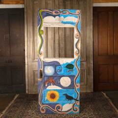 #52731 - 32x80&nbsp;Salvaged&nbsp;Antique&nbsp;Half&nbsp;Lite&nbsp;Entry&nbsp;Door&nbsp;image