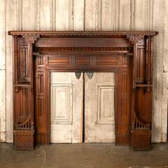 #52830 - 60x49&nbsp;Antique&nbsp;Victorian&nbsp;Fireplace&nbsp;Mantel&nbsp;image