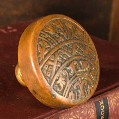 #52927 - Antique&nbsp;Brass&nbsp;Corbin&nbsp;Ceylon&nbsp;Single&nbsp;Doorknob&nbsp;image