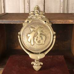 #52996 - 5x9&nbsp;Vintage&nbsp;Brass&nbsp;Fu&nbsp;Door&nbsp;Knocker&nbsp;Hardware&nbsp;image