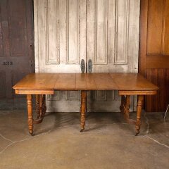 #53364 - Antique&nbsp;Ornate&nbsp;Victorian&nbsp;Oak&nbsp;Dining&nbsp;Table&nbsp;image