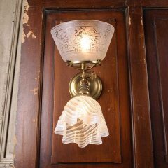 #53484 - Converted&nbsp;Antique&nbsp;Gas&nbsp;&&nbsp;Electric&nbsp;Sconce&nbsp;image