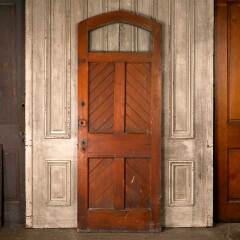 #53636 - 31x83&nbsp;Antique&nbsp;Pointed&nbsp;Arch&nbsp;Wood&nbsp;Entry&nbsp;Door image