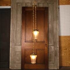 #53713 - Salvaged&nbsp;Vintage&nbsp;Swag&nbsp;2&nbsp;Light&nbsp;Fixture&nbsp;image