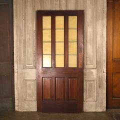 #53759 - 36x79&nbsp;Antique&nbsp;Pine&nbsp;&&nbsp;Colored&nbsp;Glass&nbsp;Door&nbsp;image