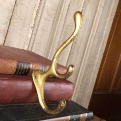#53832 - Antique&nbsp;Cast&nbsp;Iron&nbsp;Triple&nbsp;Coat&nbsp;&&nbsp;Hat&nbsp;Hook&nbsp;image