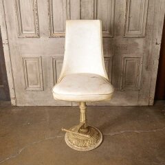 #54036 - Vintage&nbsp;Cast&nbsp;Metal&nbsp;Barstool&nbsp;with&nbsp;Backrest&nbsp;image