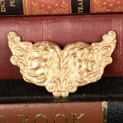 #54063 - Art&nbsp;Nouveau&nbsp;Stamped&nbsp;Brass&nbsp;Sash&nbsp;Buckle&nbsp;image