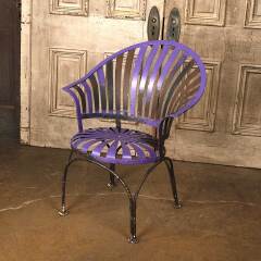 #54097 - Antique&nbsp;Francois&nbsp;Carre&nbsp;Metal&nbsp;Garden&nbsp;Chair&nbsp;image