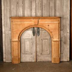 #54107 - 52x49&nbsp;Antique&nbsp;Wood&nbsp;Fireplace&nbsp;Mantel&nbsp;image