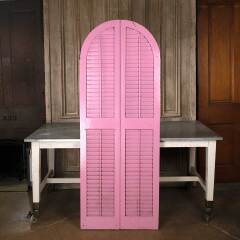 #54151 - 29x75&nbsp;Antique&nbsp;Arched&nbsp;Top&nbsp;Wood&nbsp;Shutters&nbsp;image