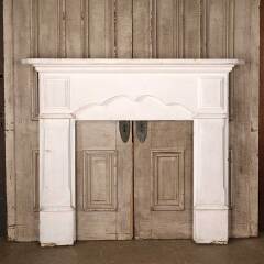 #54216 - 60x52&nbsp;Antique&nbsp;Painted&nbsp;Wood&nbsp;Fireplace&nbsp;Mantel&nbsp;image