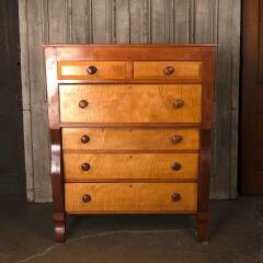 #54254 - Antique&nbsp;Curly&nbsp;Maple&nbsp;Dresser&nbsp;image