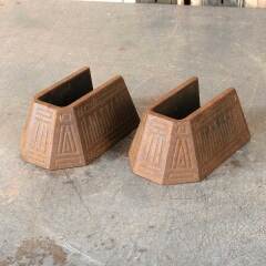 #54263 - Set&nbsp;of&nbsp;2&nbsp;Antique&nbsp;Ornate&nbsp;Cast&nbsp;Iron&nbsp;Pieces&nbsp;image